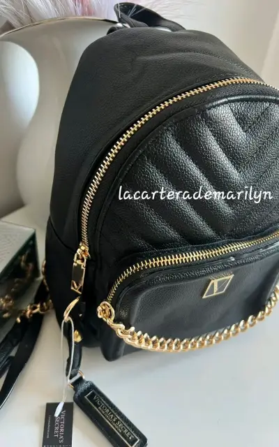 Mini mochila victoria secret negra - miniatura 4