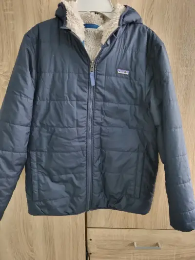 Chaqueta Reversible Patagonia azul con forro polar - miniatura 1