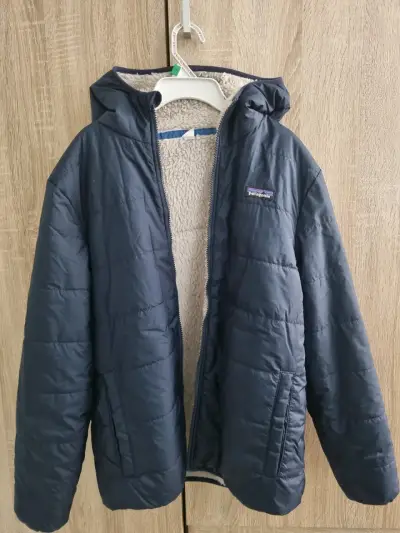 Chaqueta Reversible Patagonia azul con forro polar - miniatura 2