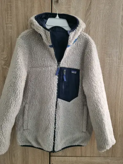 Chaqueta Reversible Patagonia azul con forro polar - miniatura 3