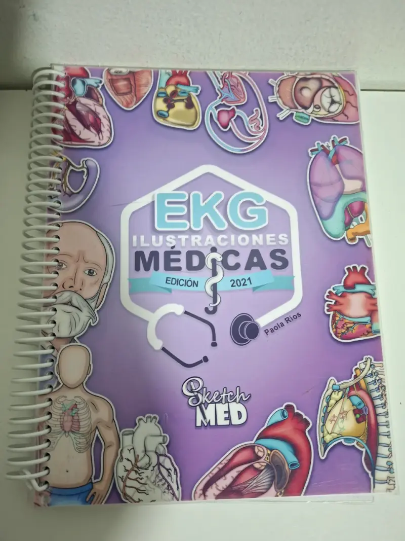Cuaderno de ilustraciones médicas EKG 2021