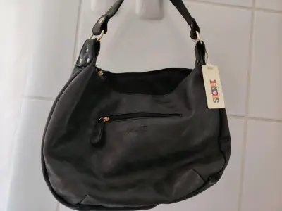Bolso negro Secret de cuero sintético - miniatura 1