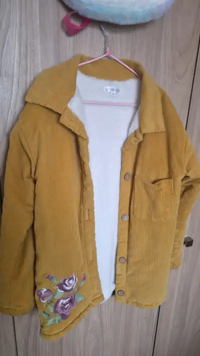 Chaqueta limonada con bordado floral - miniatura 3