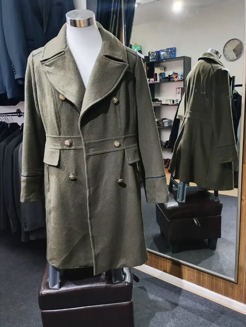 Abrigo verde militar para mujer - 2