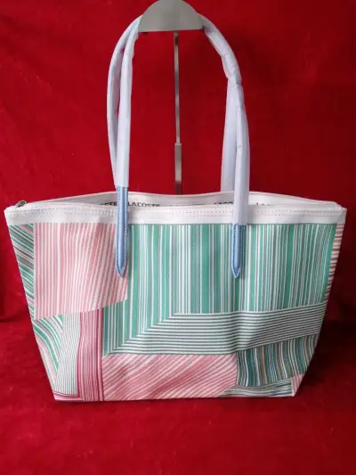 Bolso Lacoste de rayas multicolor - miniatura 2