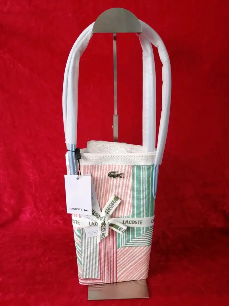 Bolso Lacoste de rayas multicolor - 3