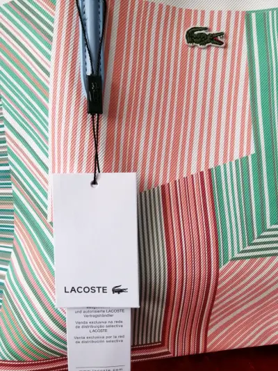Bolso Lacoste de rayas multicolor - miniatura 4