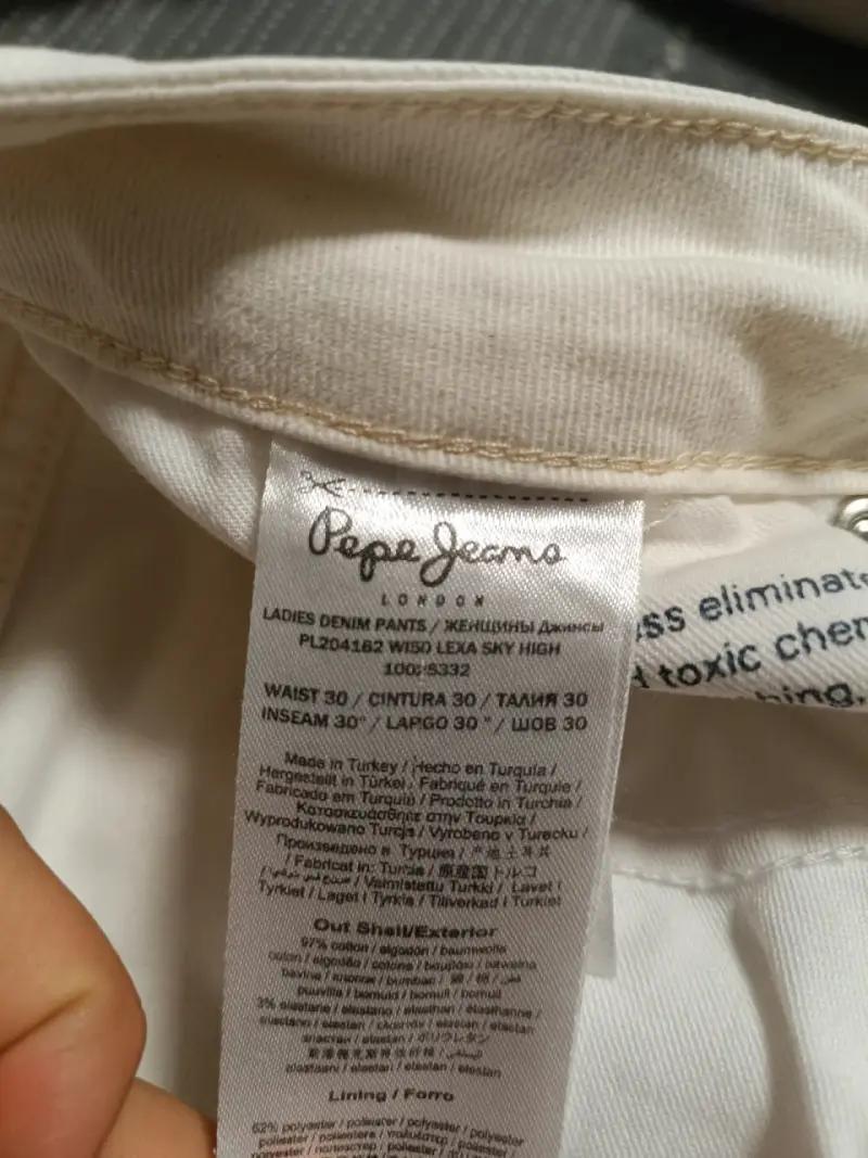 Pantalones blancos- beige Pepe jeans de mujer - 3