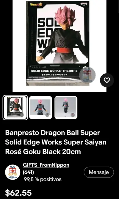 Figura Dragon Ball Super Goku Black - miniatura 3