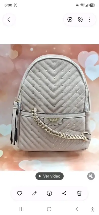 Mochila palo rosa Victoria's Secret - miniatura 1