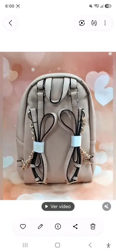 Mochila palo rosa Victoria's Secret - miniatura 2