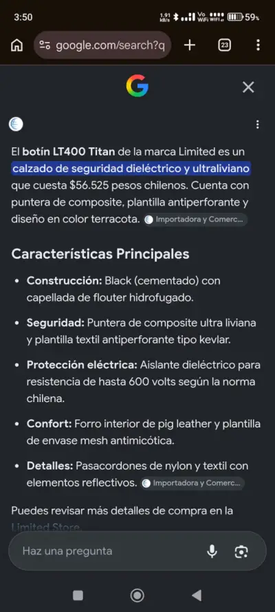 Botín de seguridad LT400 Titan Limited - miniatura 2