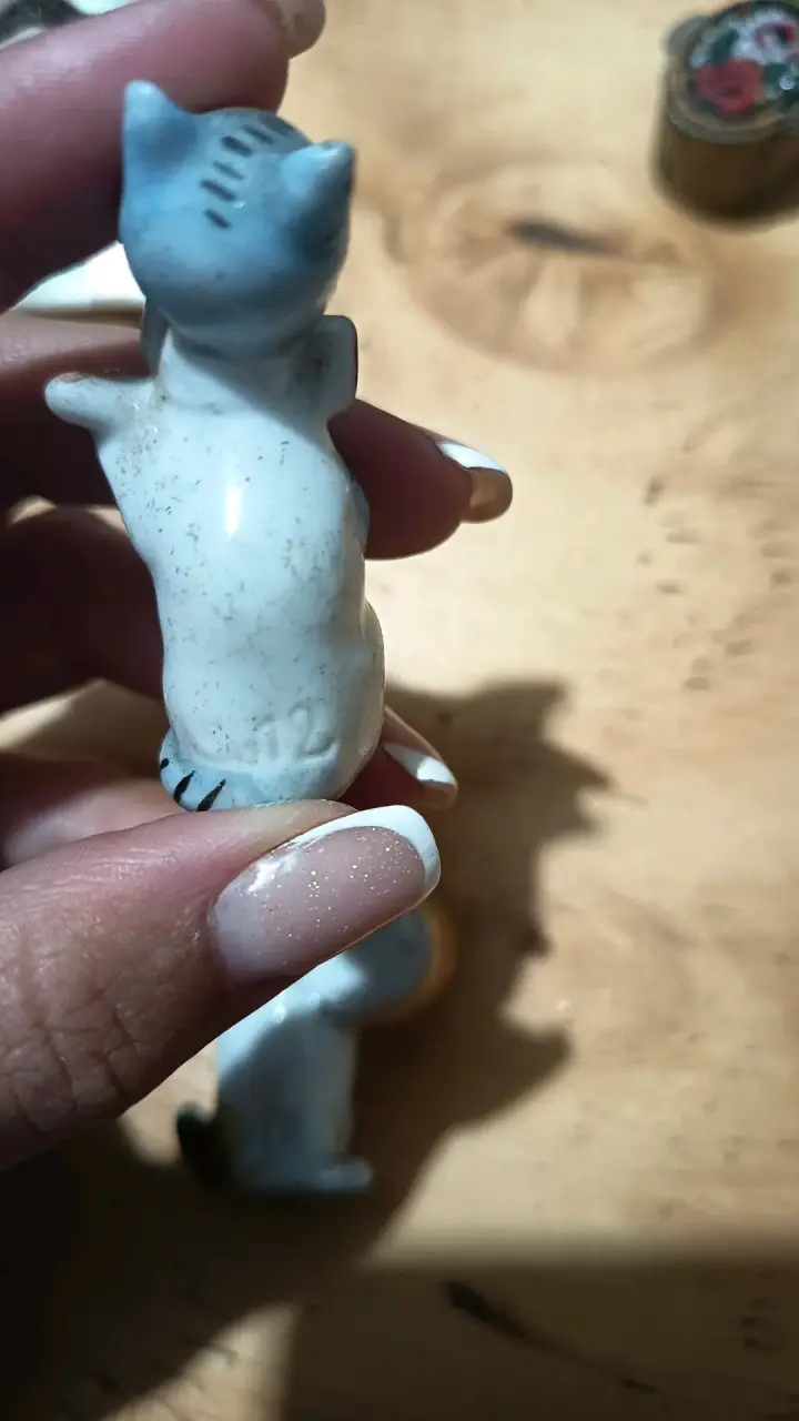 Figuras de cerámica de animales músicos - 2