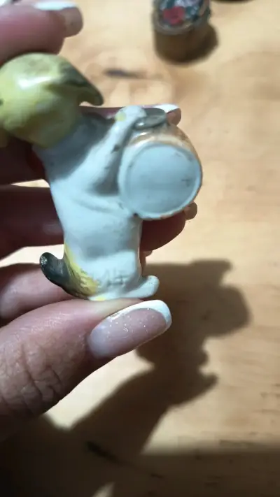Figuras de cerámica de animales músicos - miniatura 3
