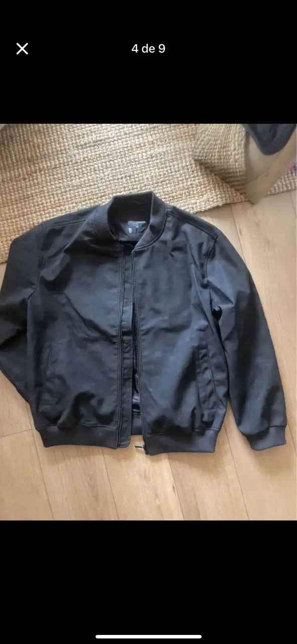 Chaqueta Bomber negra marca JJO - 2
