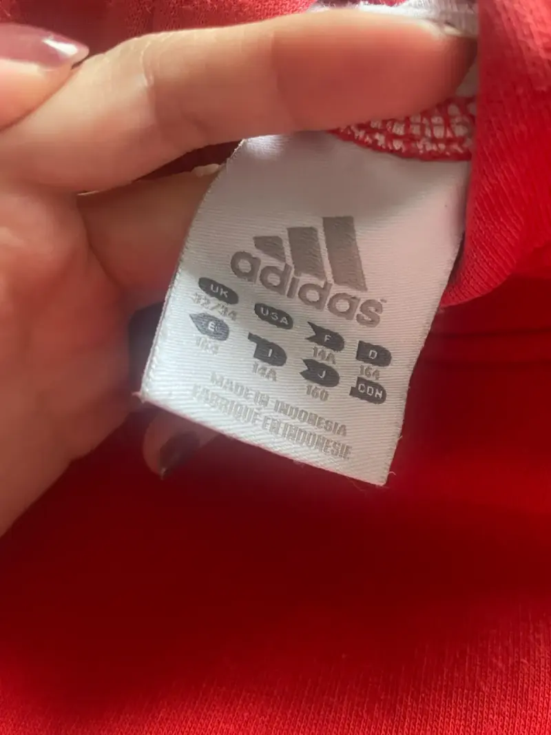 Polerón Adidas rojo talla S-M - 3