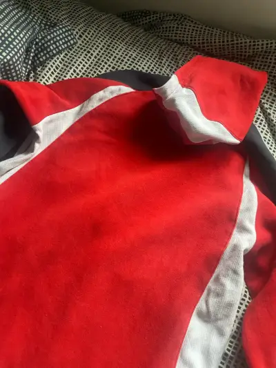 Polerón Adidas rojo talla S-M - miniatura 4