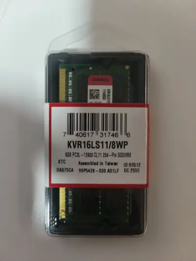 Memoria RAM Kingston 8GB DDR3L SODIMM - miniatura 1