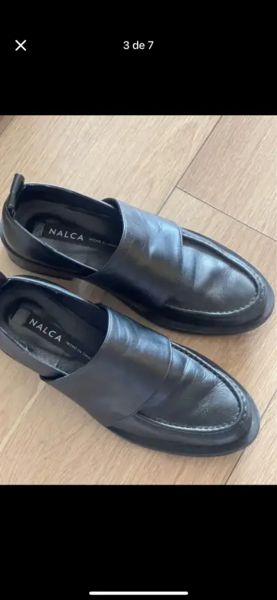 Zapatos de cuero negro Nalca para mujer - miniatura 1
