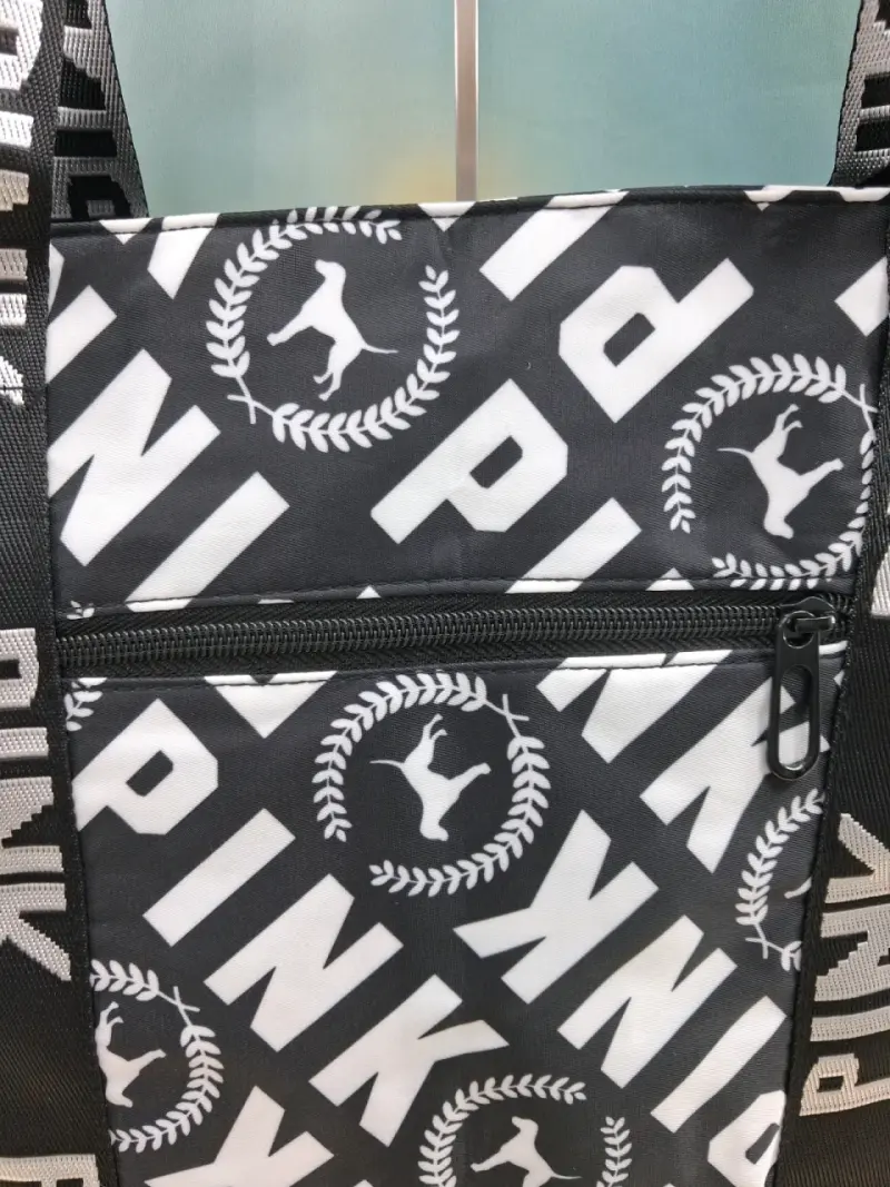Bolso tote PINK negro y blanco - 3