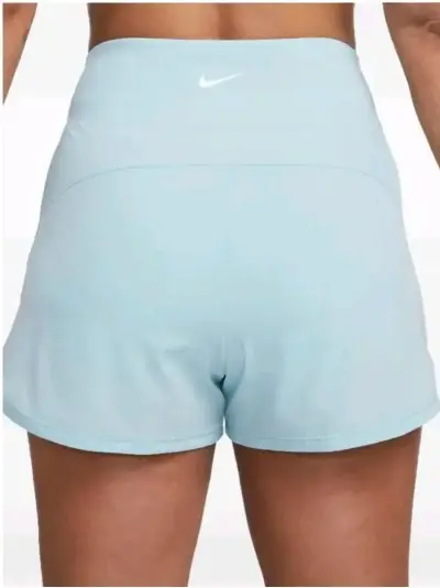 Shorts Deportivo Nike Celeste Dry Fit Mujer M - miniatura 2