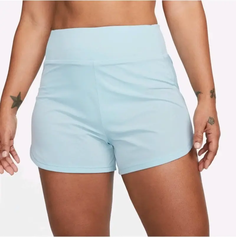 Shorts Deportivo Nike Celeste Dry Fit Mujer M - 3