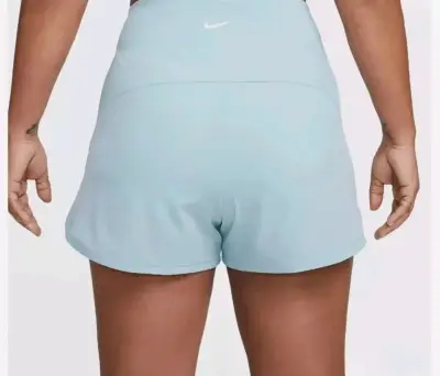 Shorts Deportivo Nike Celeste Dry Fit Mujer M - miniatura 5