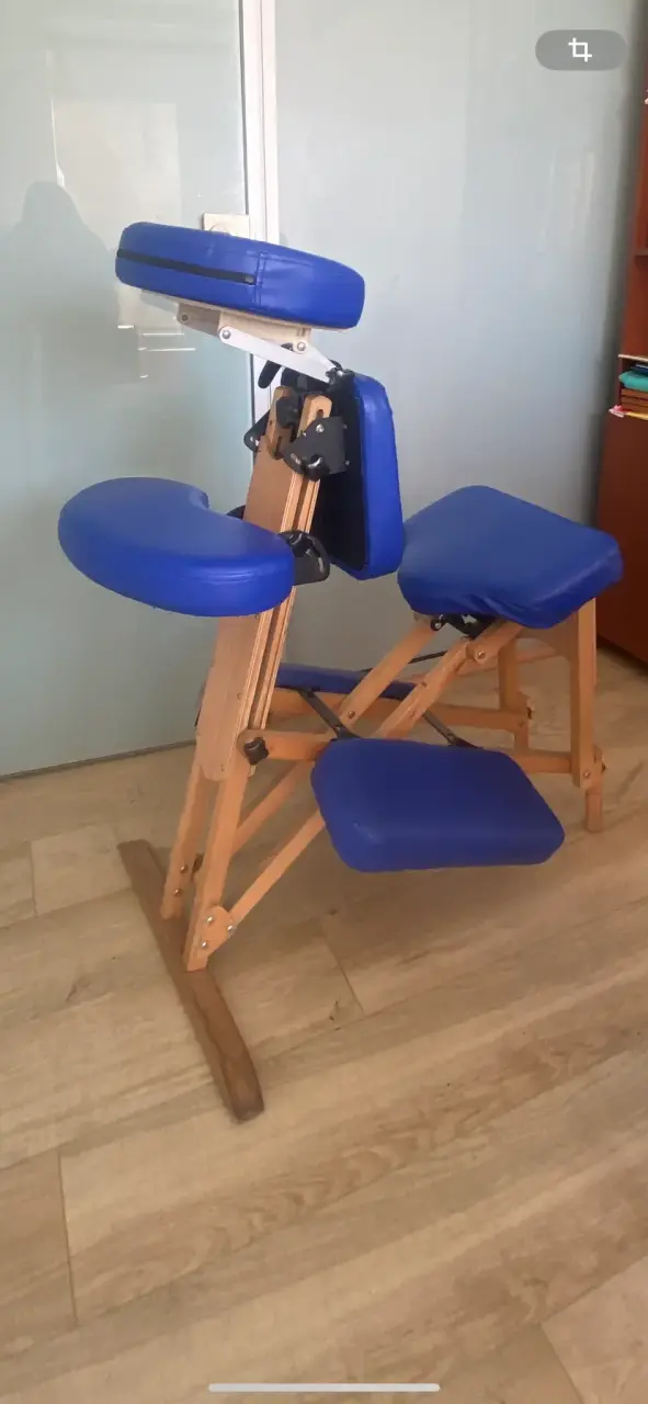 Silla de masaje portátil azul - 2