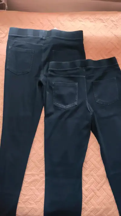 Leggins de mezclilla azul oscuro talla s/m - miniatura 3