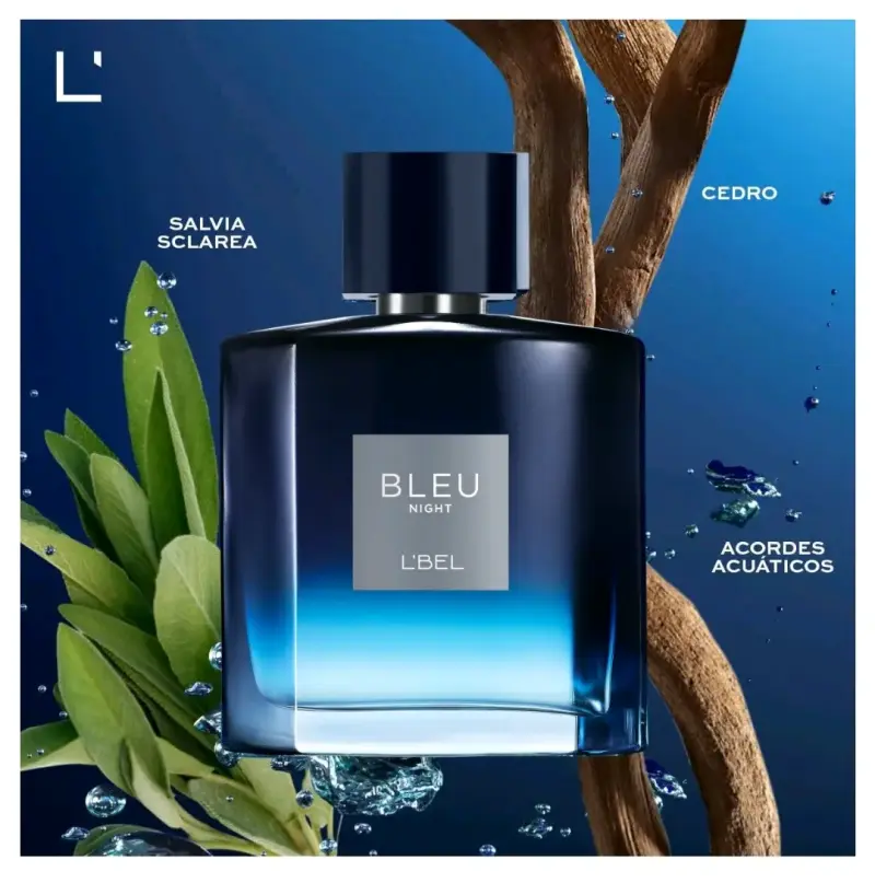 Perfume Bleu Night L'Bel aroma herbal maderoso - 3