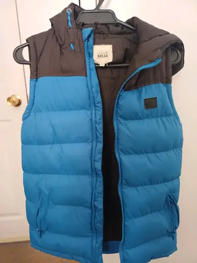 Parka s/mangas acolchada azul Cloud Break talla 12 - miniatura 1