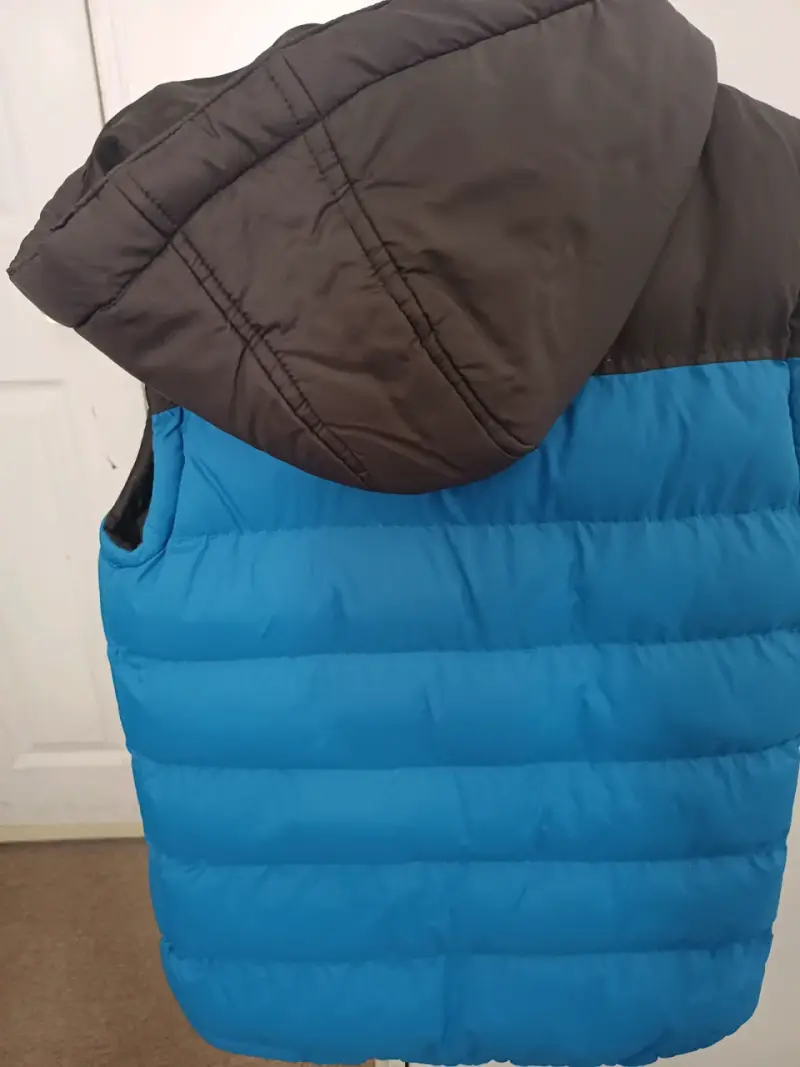 Parka s/mangas acolchada azul Cloud Break talla 12 - 2