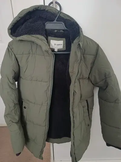 Parka verde con capucha Federation talla 14 - miniatura 1
