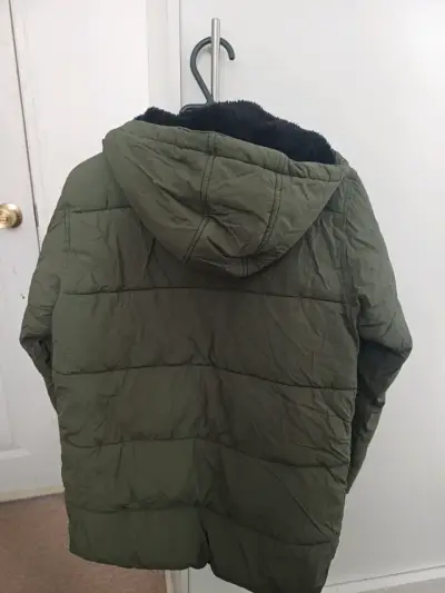 Parka verde con capucha Federation talla 14 - miniatura 2