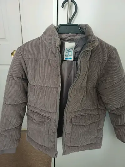 Chaqueta de cotelé gris para niño talla 10 - miniatura 1