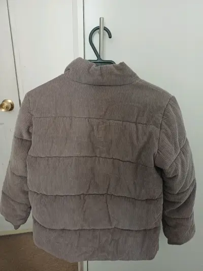 Chaqueta de cotelé gris para niño talla 10 - miniatura 2