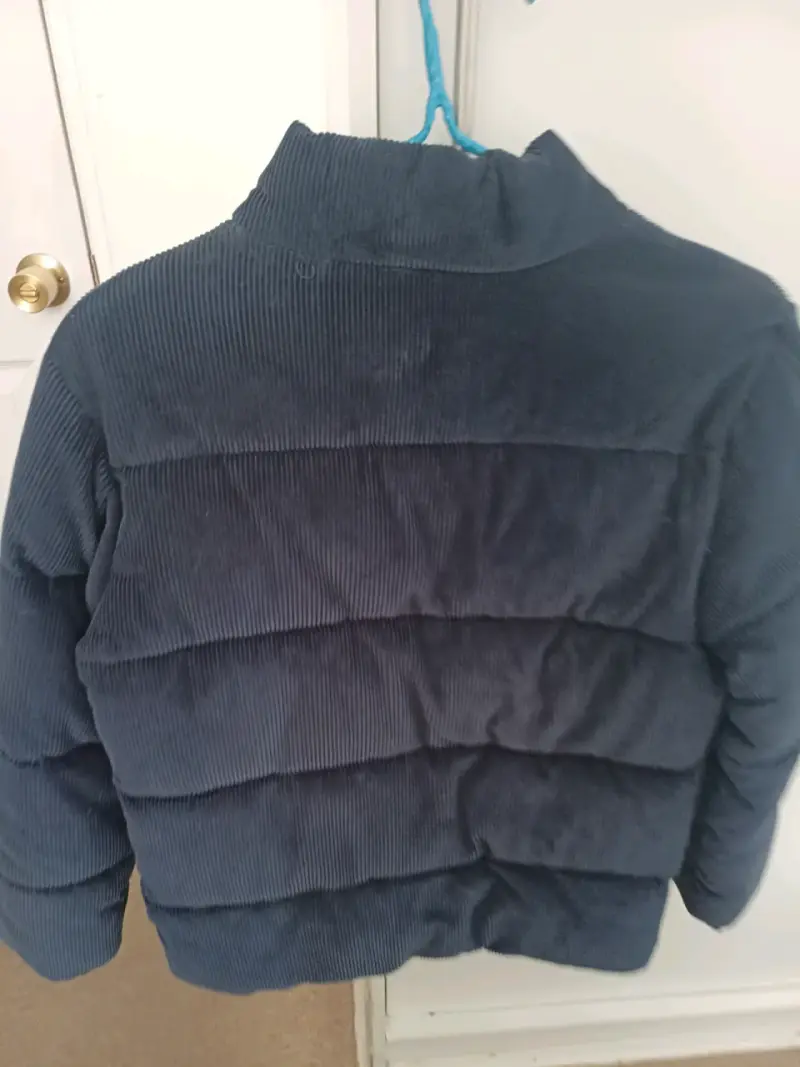 Chaqueta acolchada de cotelé azul para niño - 2