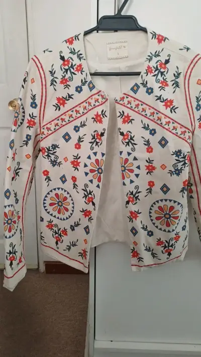 Chaqueta bordada Greenfield floral - miniatura 1