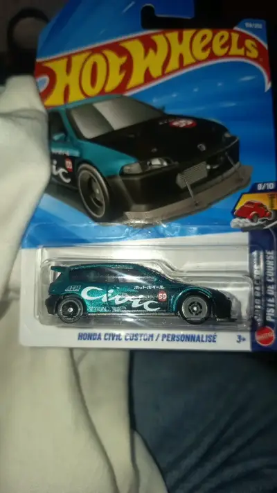 Hot Wheels Honda Civic Custom azul - miniatura 1