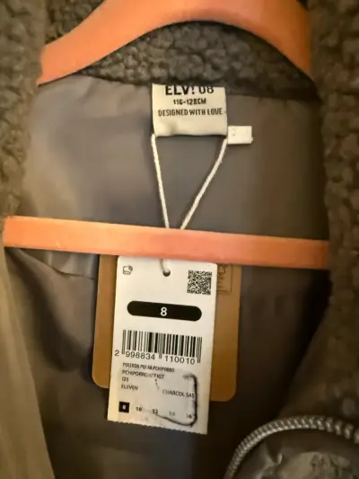 Chaqueta gris con cierre talla 8 - miniatura 2