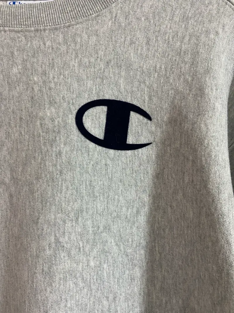 Polerón gris Champion con logo bordado - 4