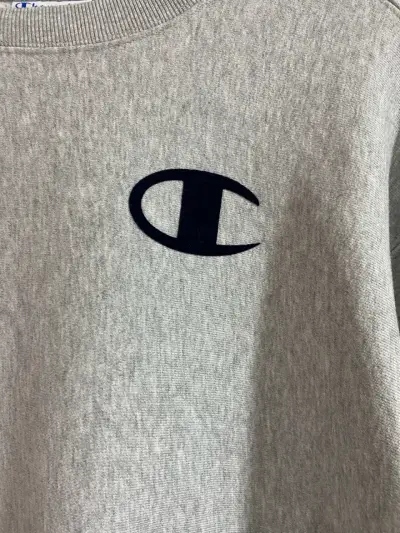 Polerón gris Champion con logo bordado - miniatura 4