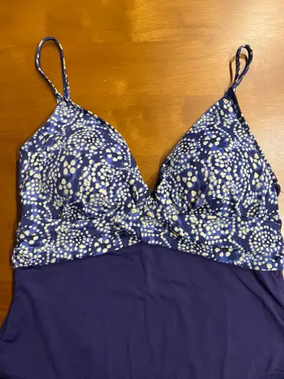Traje de baño entero azul estampado Umbrale - miniatura 4