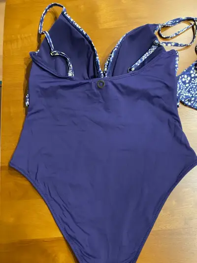 Traje de baño entero azul estampado Umbrale - miniatura 6