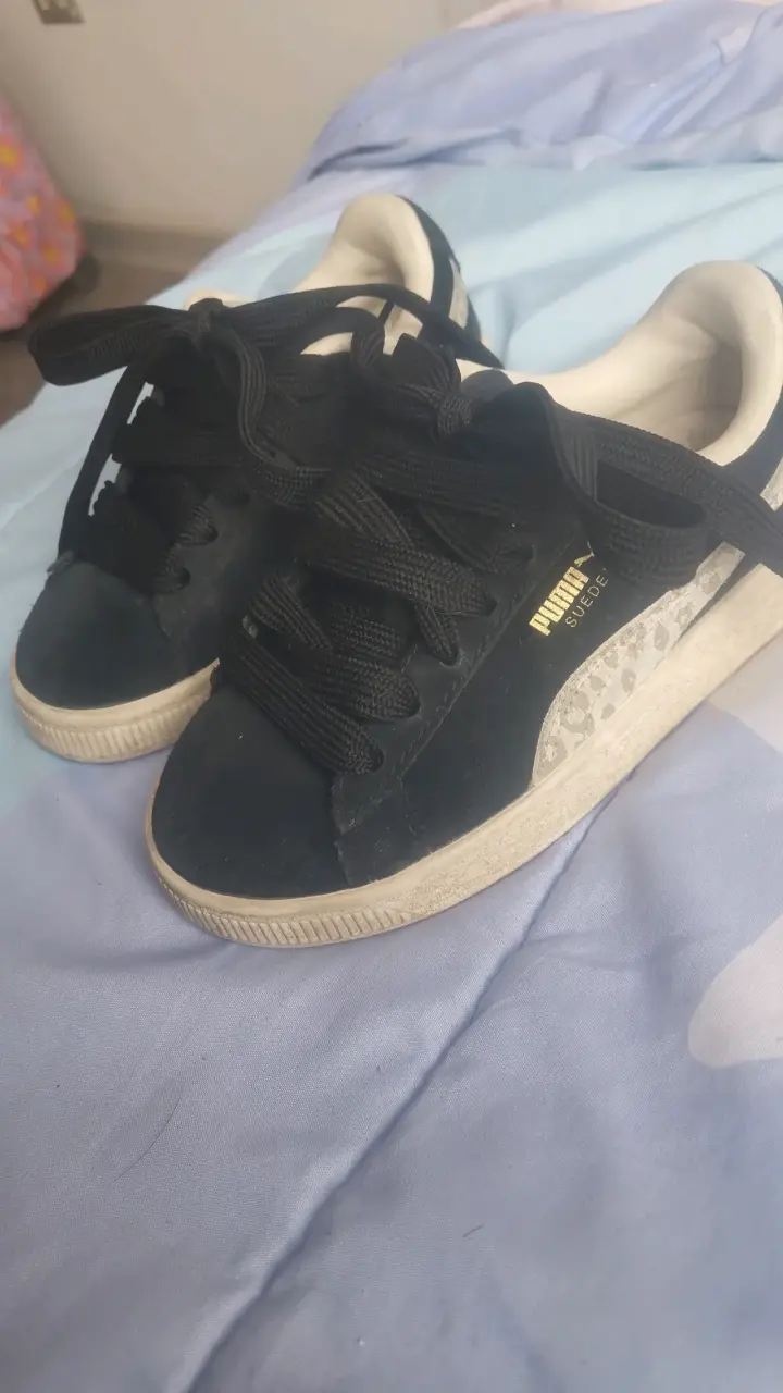 Zapatillas Puma Suede negras para niños