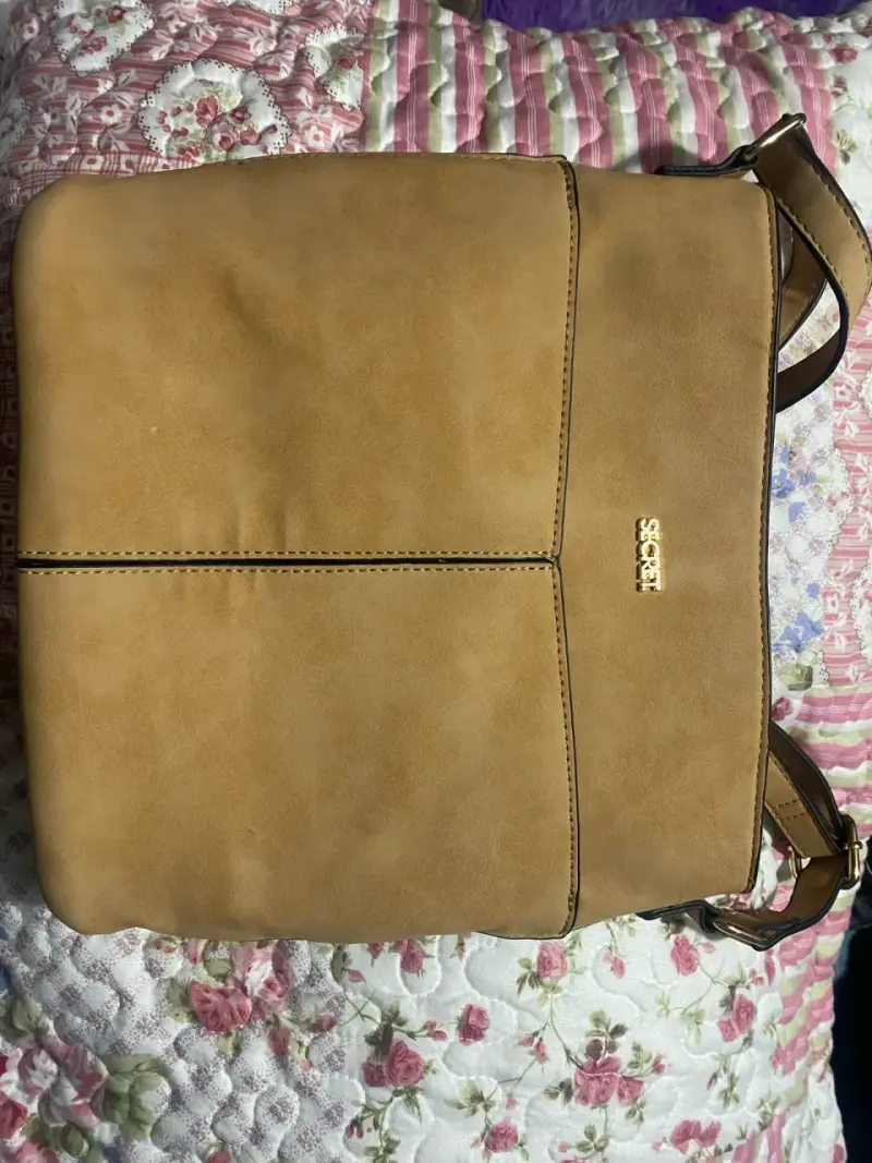 Bolso cruzado beige de cuero Sorelle - 1