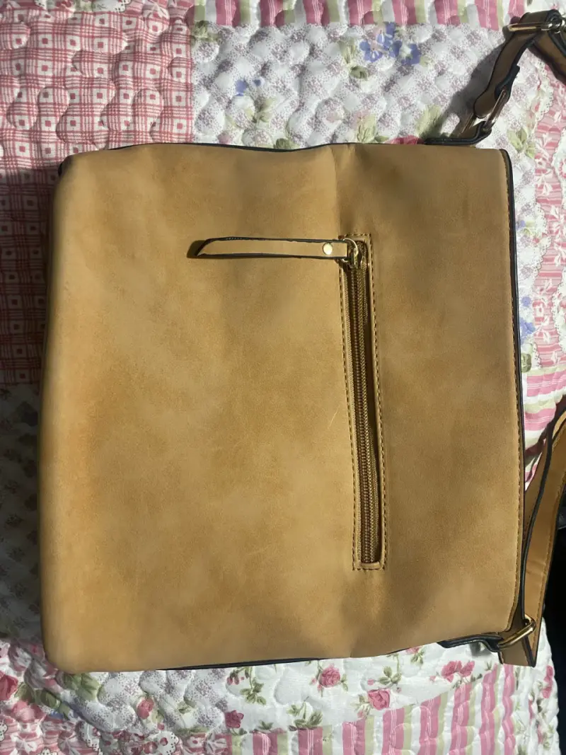 Bolso cruzado beige de cuero Sorelle - 2