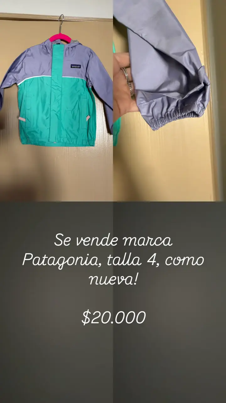 Chaqueta impermeable Patagonia para niña