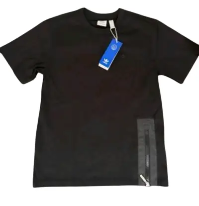 Polera Negra Adidas Algodón Unisex Talla 16 - XS - miniatura 1