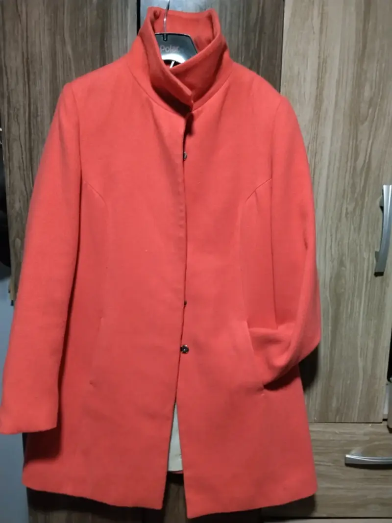 Abrigo naranja para mujer basement - 1
